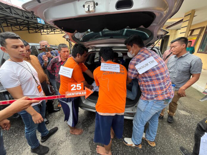 Polres Sergai Gelar Rekonstruksi Kasus Penembakan Seorang Pelajar