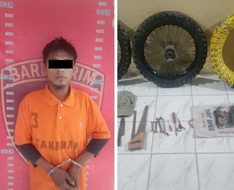 Tidak Sampai 24 Jam Polsek Perbaungan Tangkap Pelaku Pencurian Bengkel Sepeda Motor